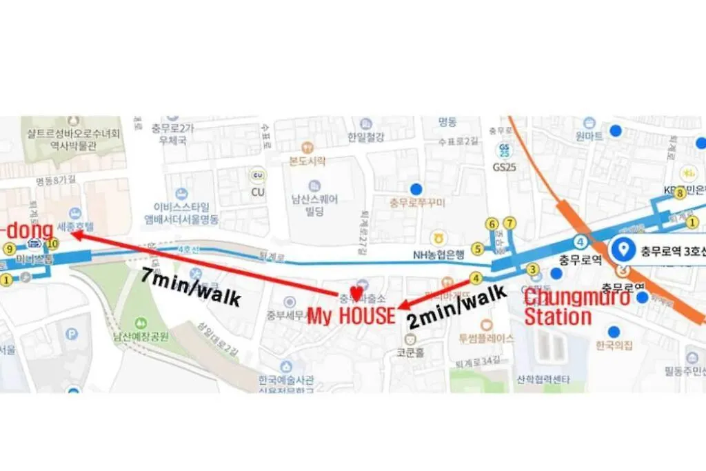 Appartamento Seoul Namsan Studio 101 2Mins Metro